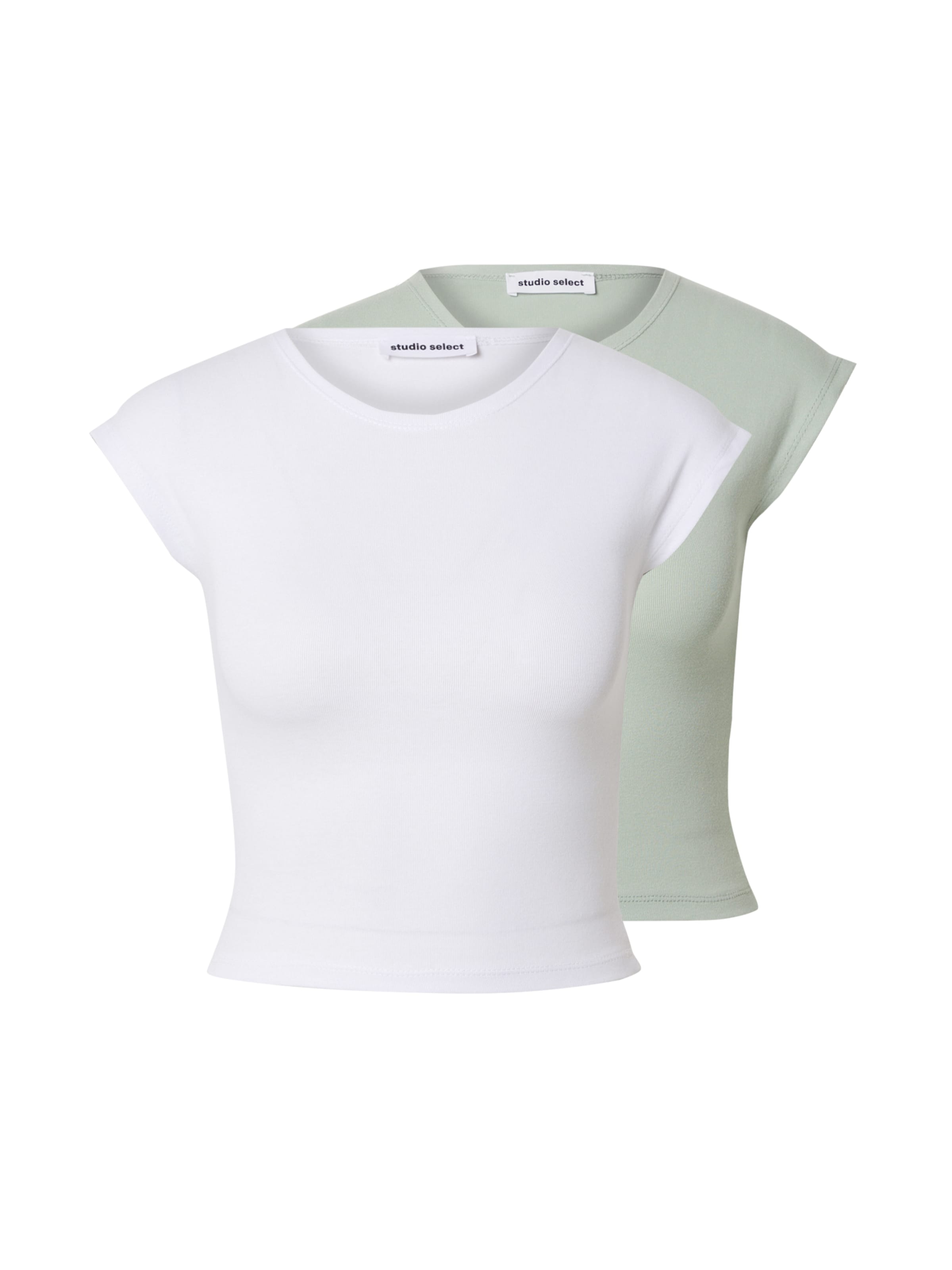 studioselect Camiseta 'Jasmin' en menta / blanco, Vista del producto