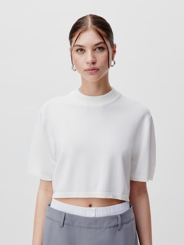 LeGer by Lena Gercke Tröja 'Cara' i vit: framsida