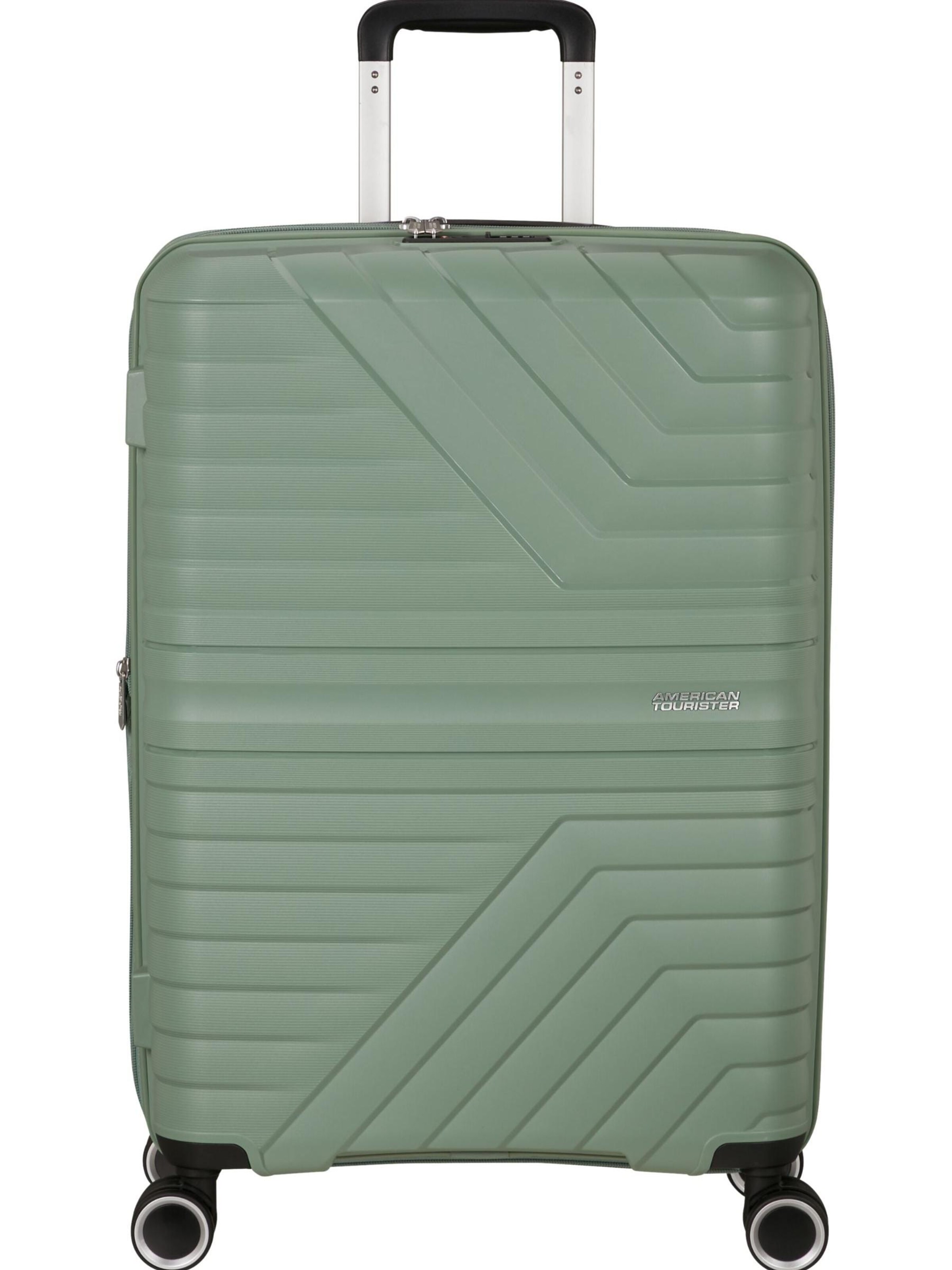 Trolley 'FLYTWIST SPINNER 67/24 TSA EXP' di American Tourister in verde: frontale