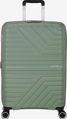 Trolley 'FLYTWIST SPINNER 67/24 TSA EXP' di American Tourister in verde: frontale