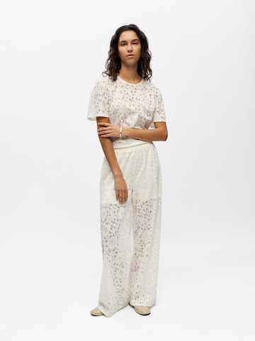 OBJECT - Pierna ancha Pantalón 'OBJBianca' en blanco