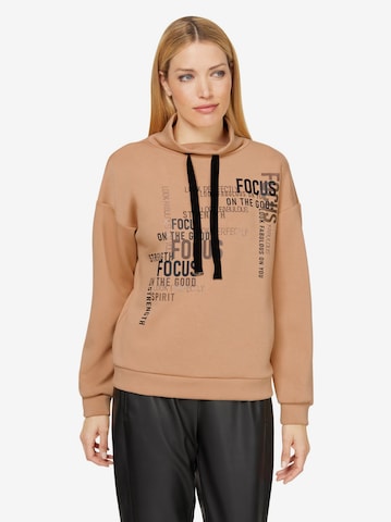 Rick Cardona by heine Sweatshirt in Beige: voorkant