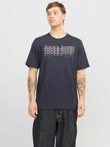 JACK & JONES Tričko 'JJTEX' - Modrá