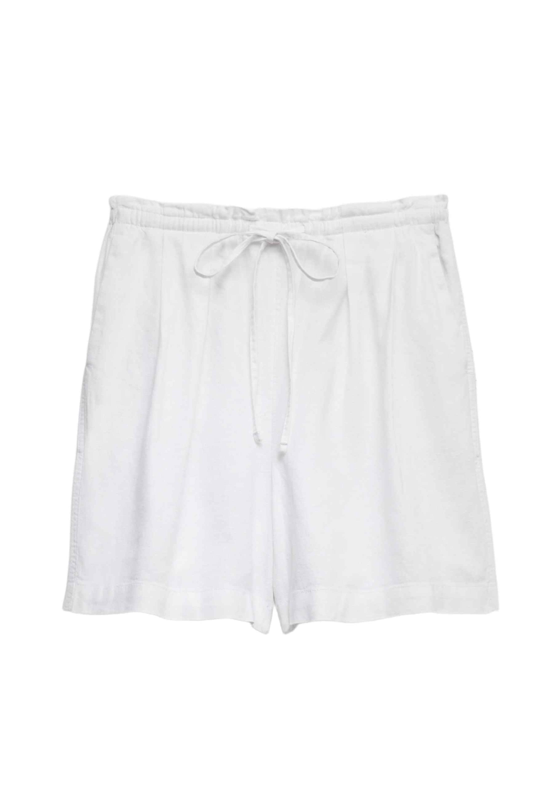 Marks & Spencer Regular Broek in Wit: voorkant