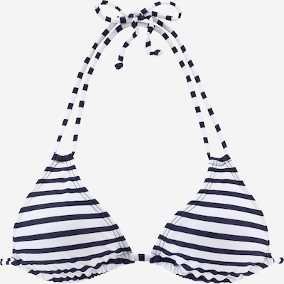 VENICE BEACH Bikiniöverdel i blå / svart / vit, Produktvy