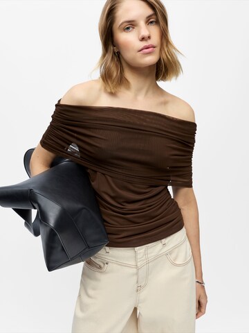 OBJECT Shirt 'OBJDINA' in Brown