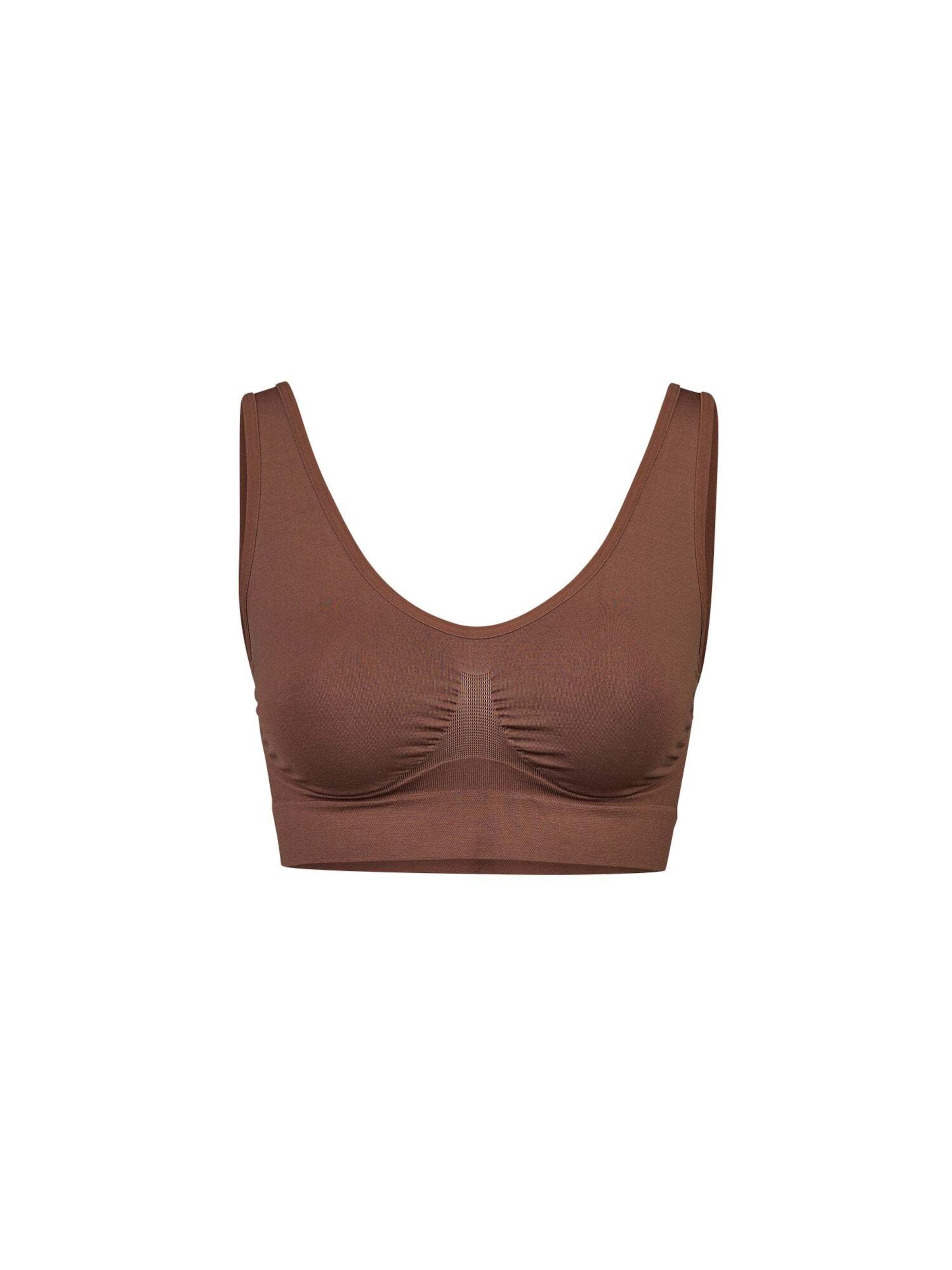 SNOCKS Bralette Shaping top in Brown: front