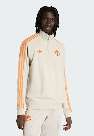 Sweat de sport 'FC Bayern München' ADIDAS PERFORMANCE en beige : devant