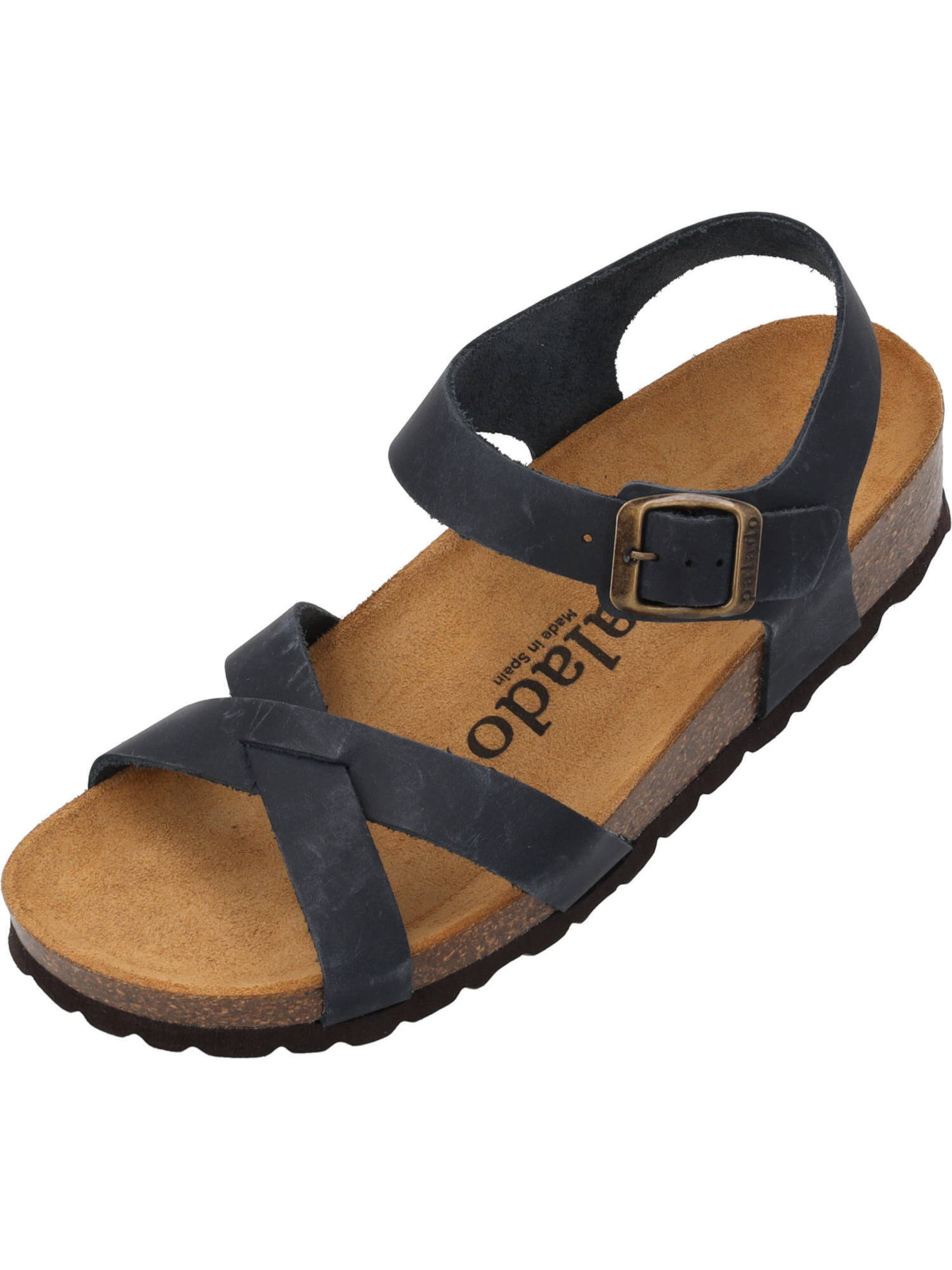 Palado Sandale 'Ronda' in Schwarz: Vorderseite