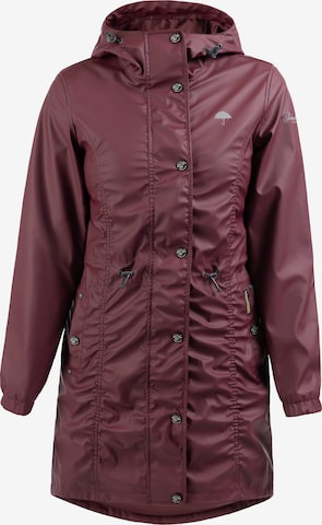 Schmuddelwedda Raincoat in Red: front