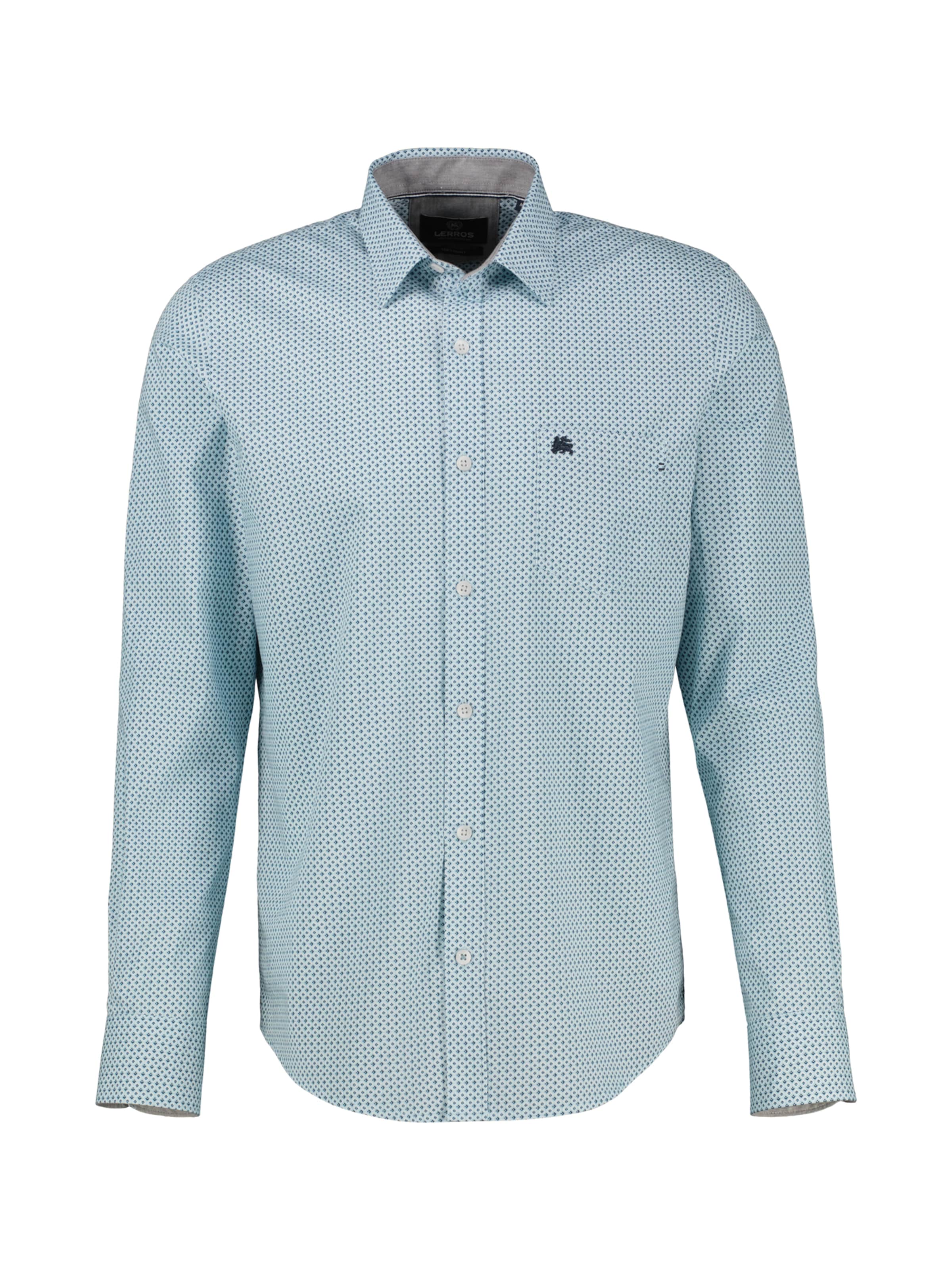 LERROS Regular fit Button Up Shirt in Blue: front