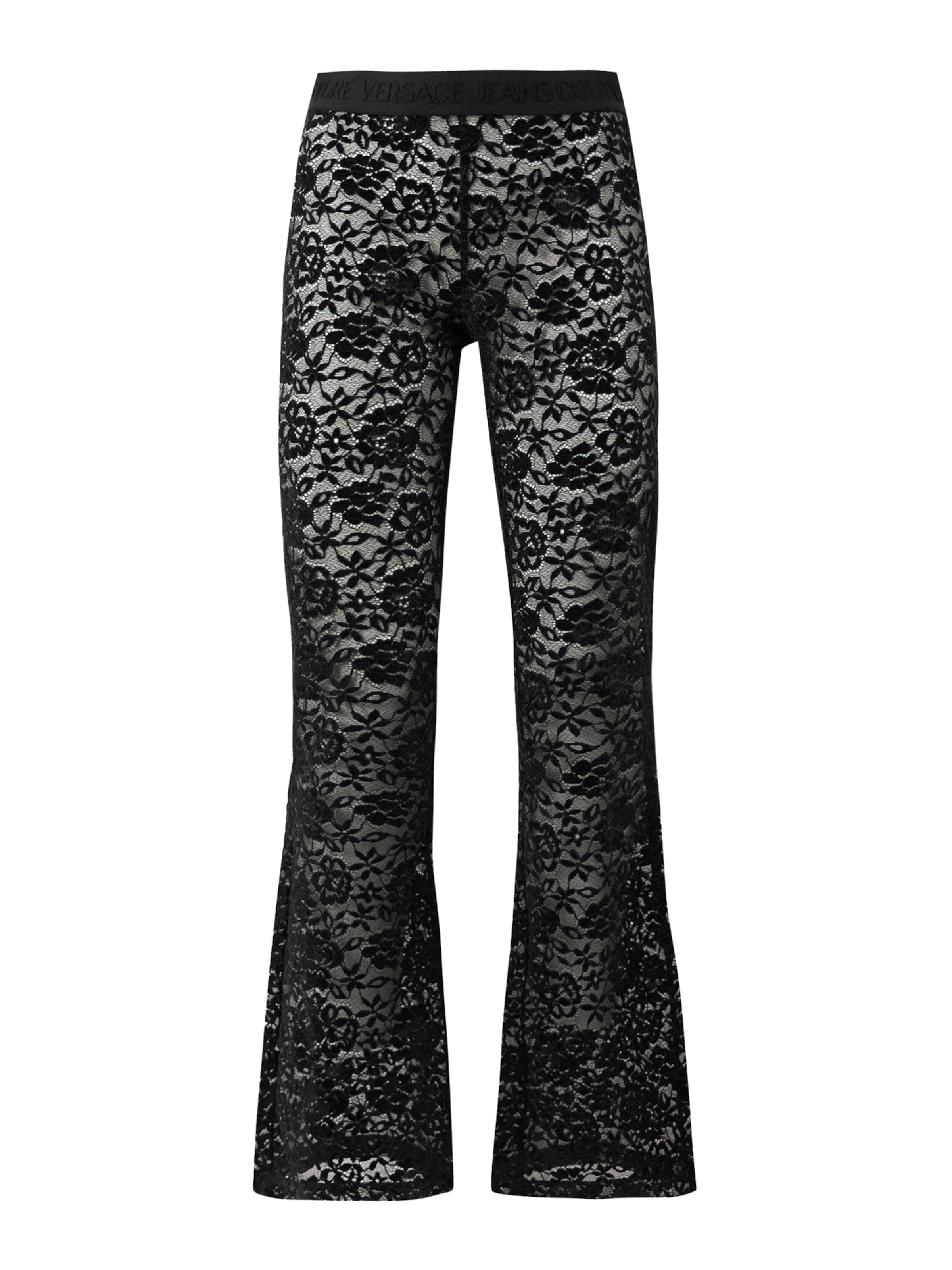 évasé Pantalon 'FOUSEUX' Versace Jeans Couture en noir : devant