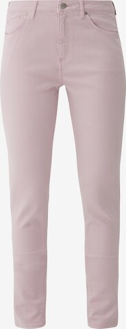 QS Skinny Jeans in Roze: voorkant