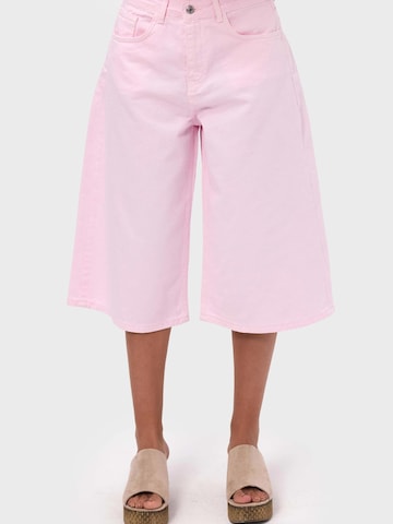 IT'S BASIC Baggy Jeans 'BAGGY BERMUDA SHORT'‌‌‌‌ in Pink