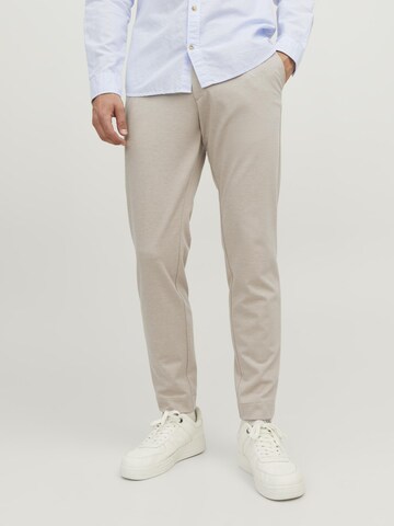 Coupe slim Pantalon 'Marco' JACK & JONES en gris : devant