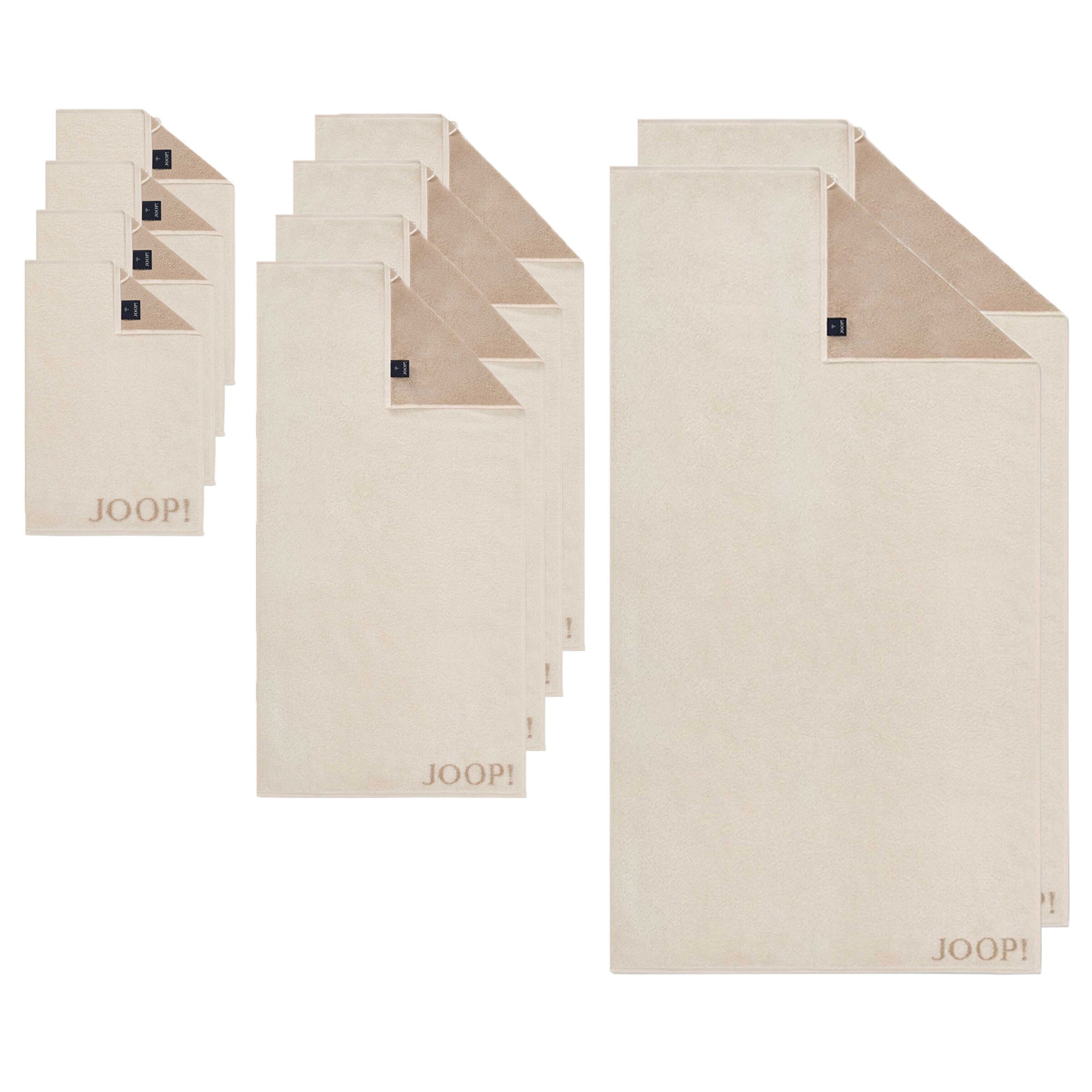 JOOP! Håndklæde i beige: forside
