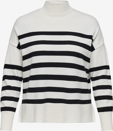 ONLY Carmakoma - Jersey en blanco: frente