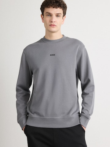 BOSS Sweatshirt 'WeSmall' in Grau: Vorderseite
