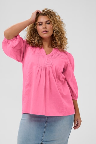 KAFFE CURVE - Blusa 'Karlia' en rosa: frente