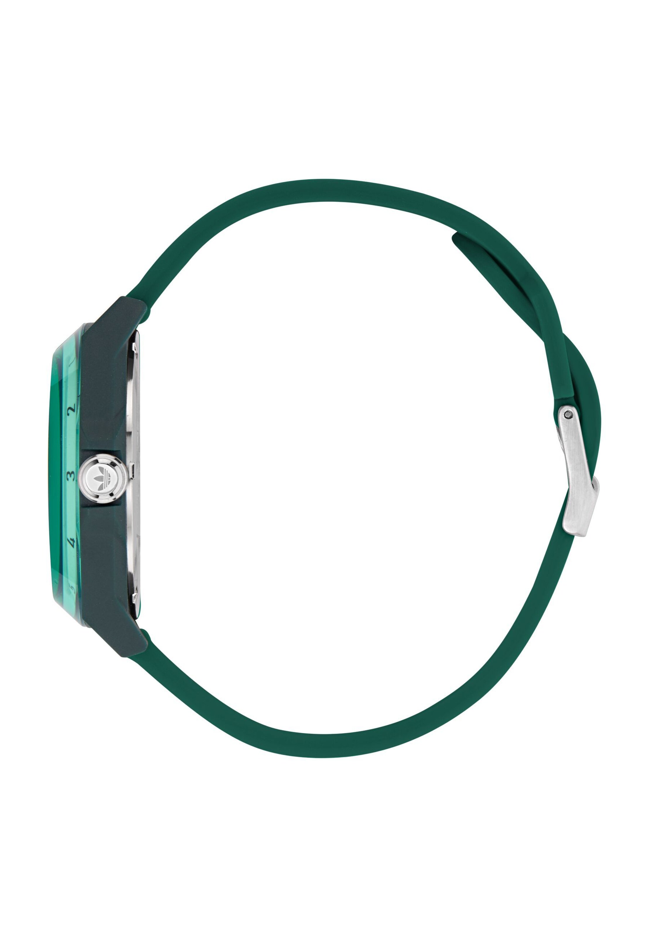 ADIDAS ORIGINALS Analoguhr 'PROJECT FOUR SOLAR' in Grün