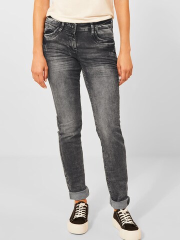 CECIL Slimfit Jeans 'Scarlett' in Grau: predná strana