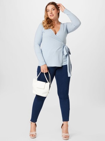 Dorothy Perkins Curve Shirt in Blue