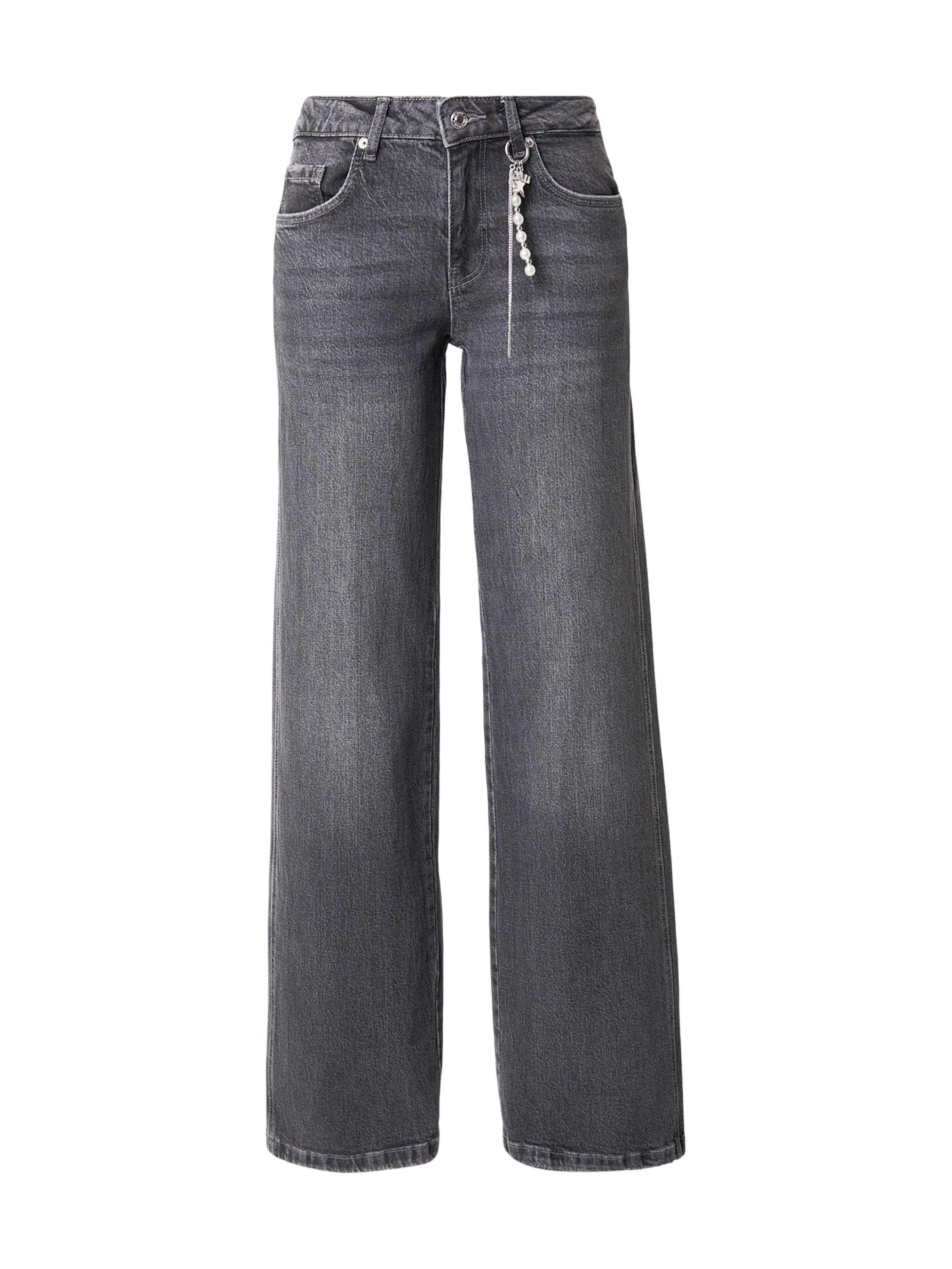 pelēks Tally Weijl Platas staras Džinsi: no priekšpuses