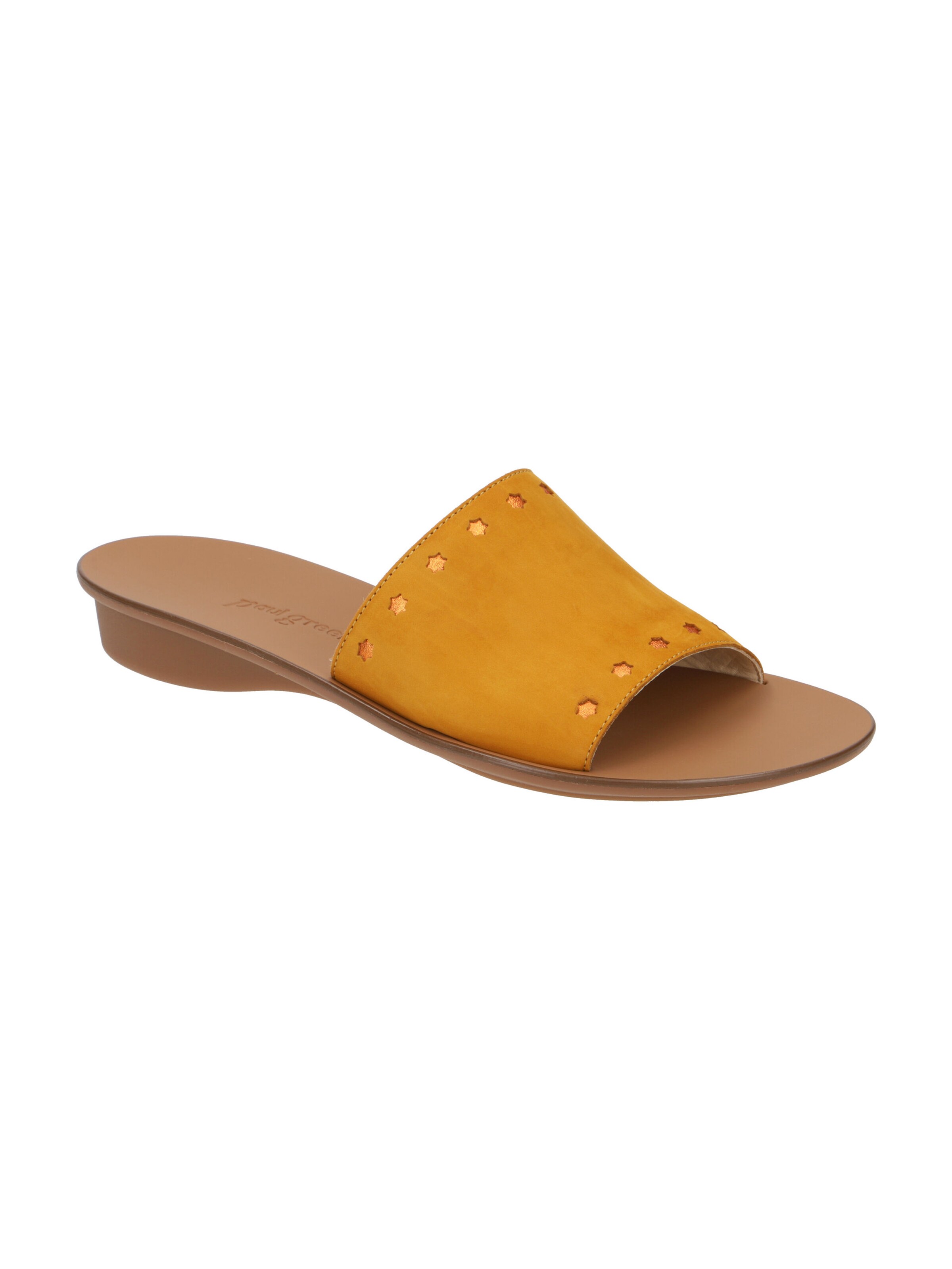 Paul Green Mules in Yellow: front