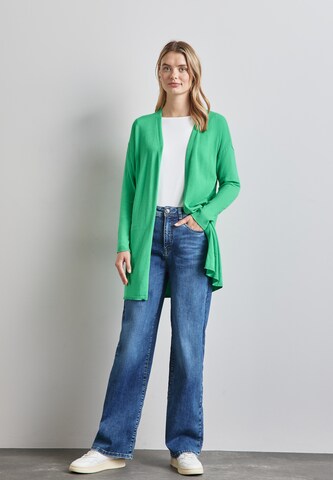 STREET ONE Langer Cardigan in Grün