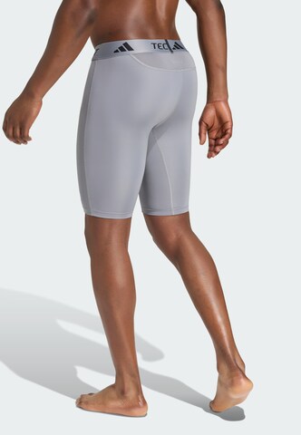 ADIDAS PERFORMANCE Skinny Sports trousers 'TECHFIT Compression' in Grey