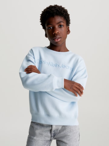 Calvin Klein Jeans - Sweatshirt em azul: frente