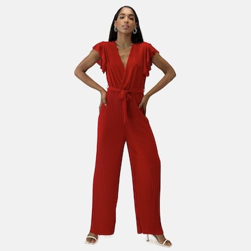 Tuta jumpsuit di Elara in rosso: frontale