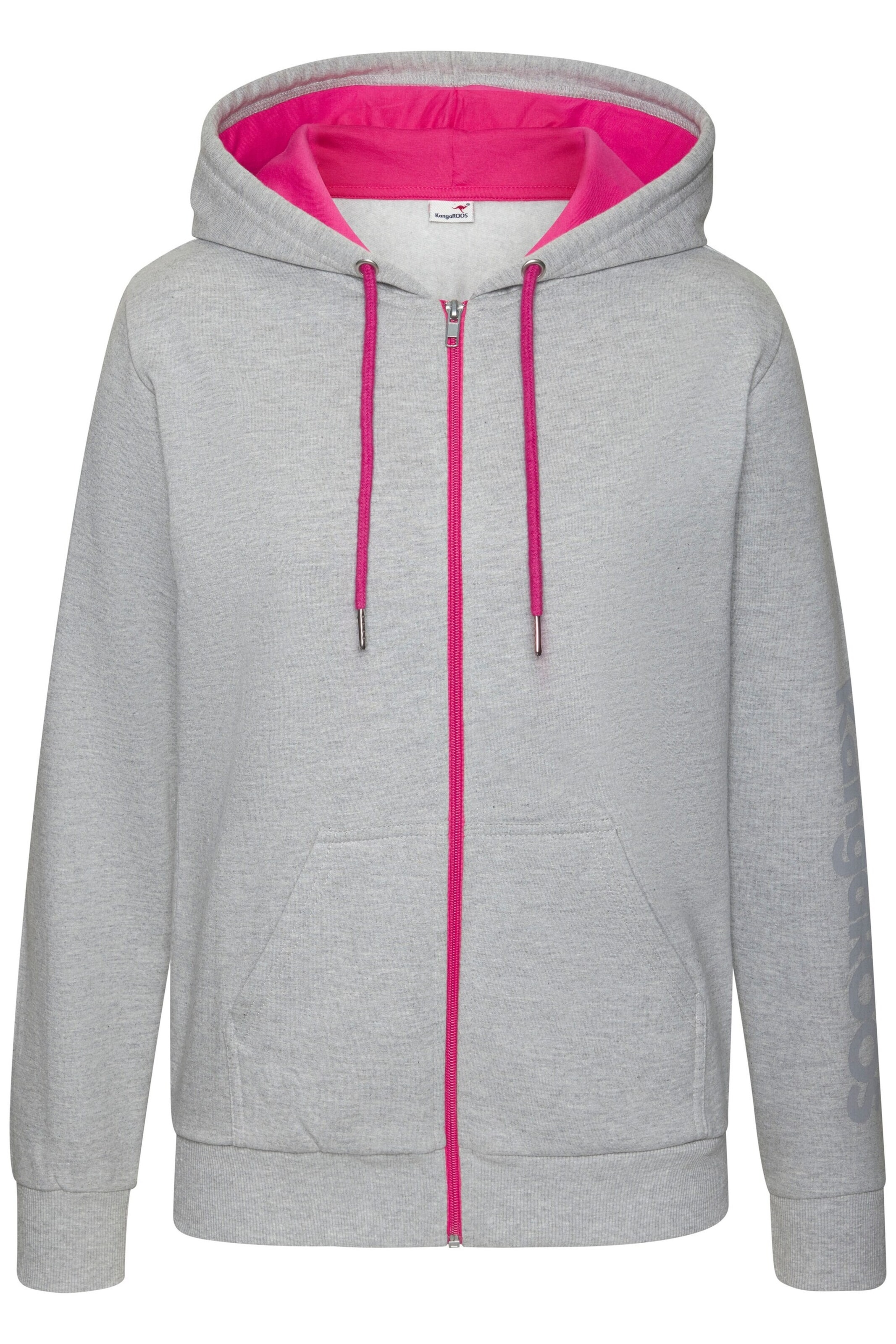 KangaROOS Sweatjacke in Grau: Vorderseite