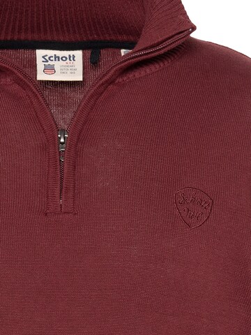 Pull-over Schott NYC en rouge