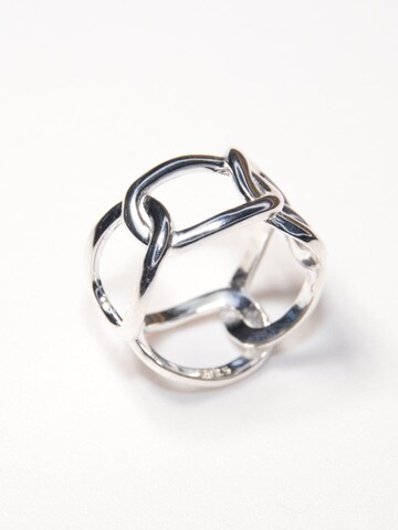 ARS-ARGENTI Ring '#005 CHAIN REAKTION' in Silver: front