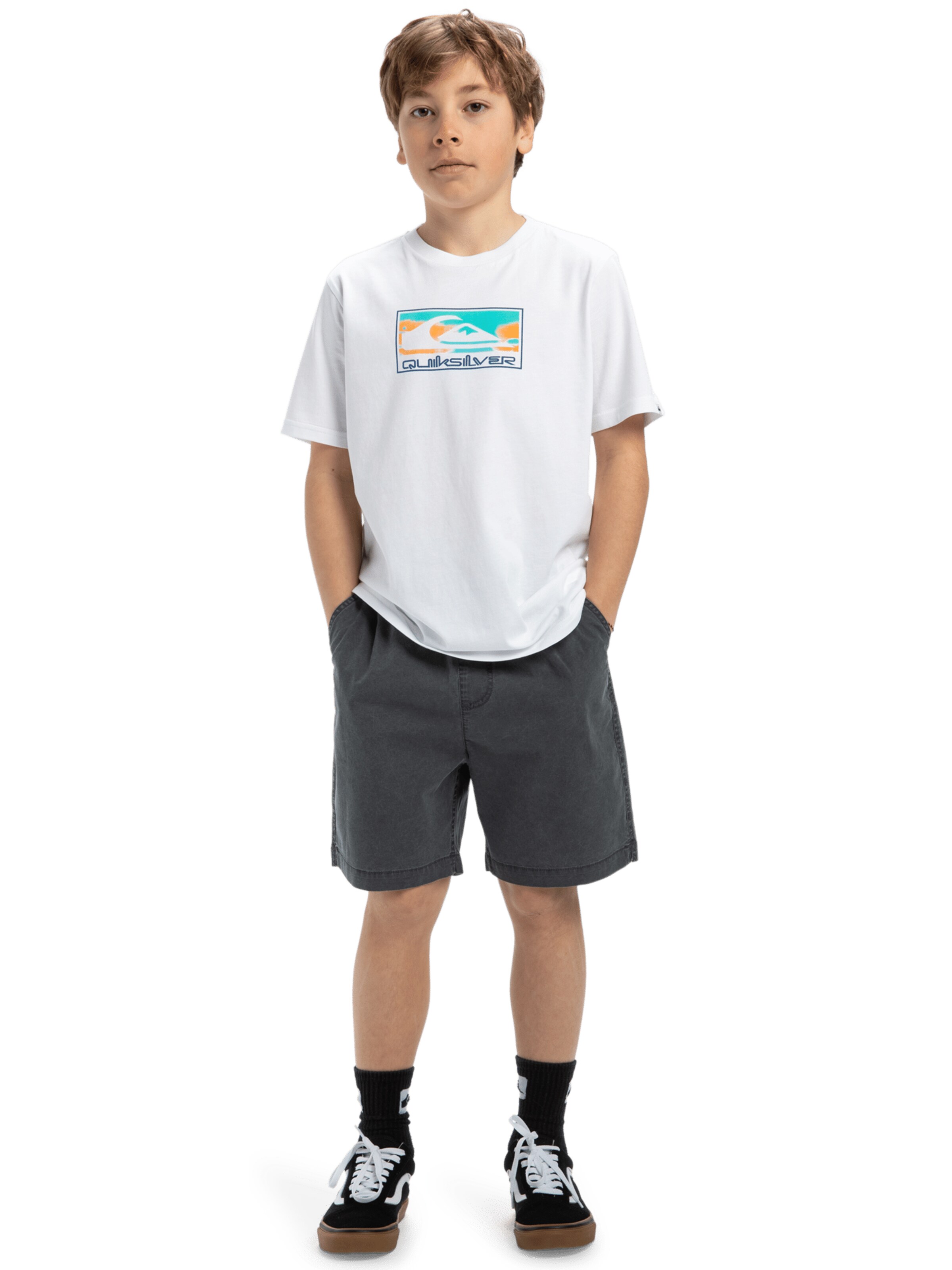 QUIKSILVER Regular Broek 'Taxer Youth' in Zwart