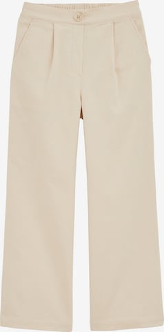 smėlio WE Fashion Plačios klešnės Kelnės: priekis