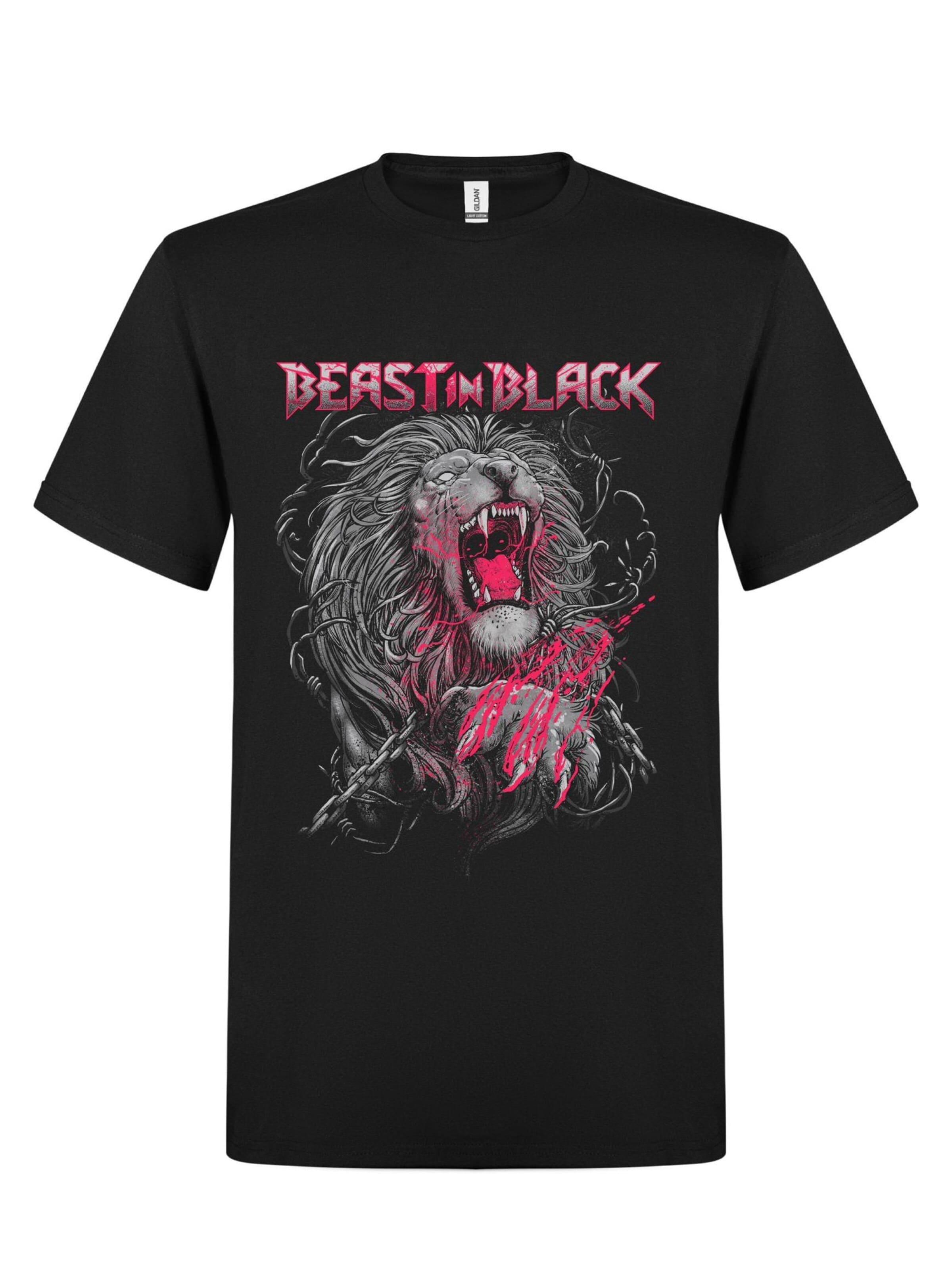 Maglietta 'Beast In Black Unleash The Fury' di Rockshirts in nero: frontale