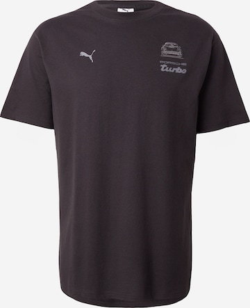 PUMA Футболка 'PL' в Черный: спереди