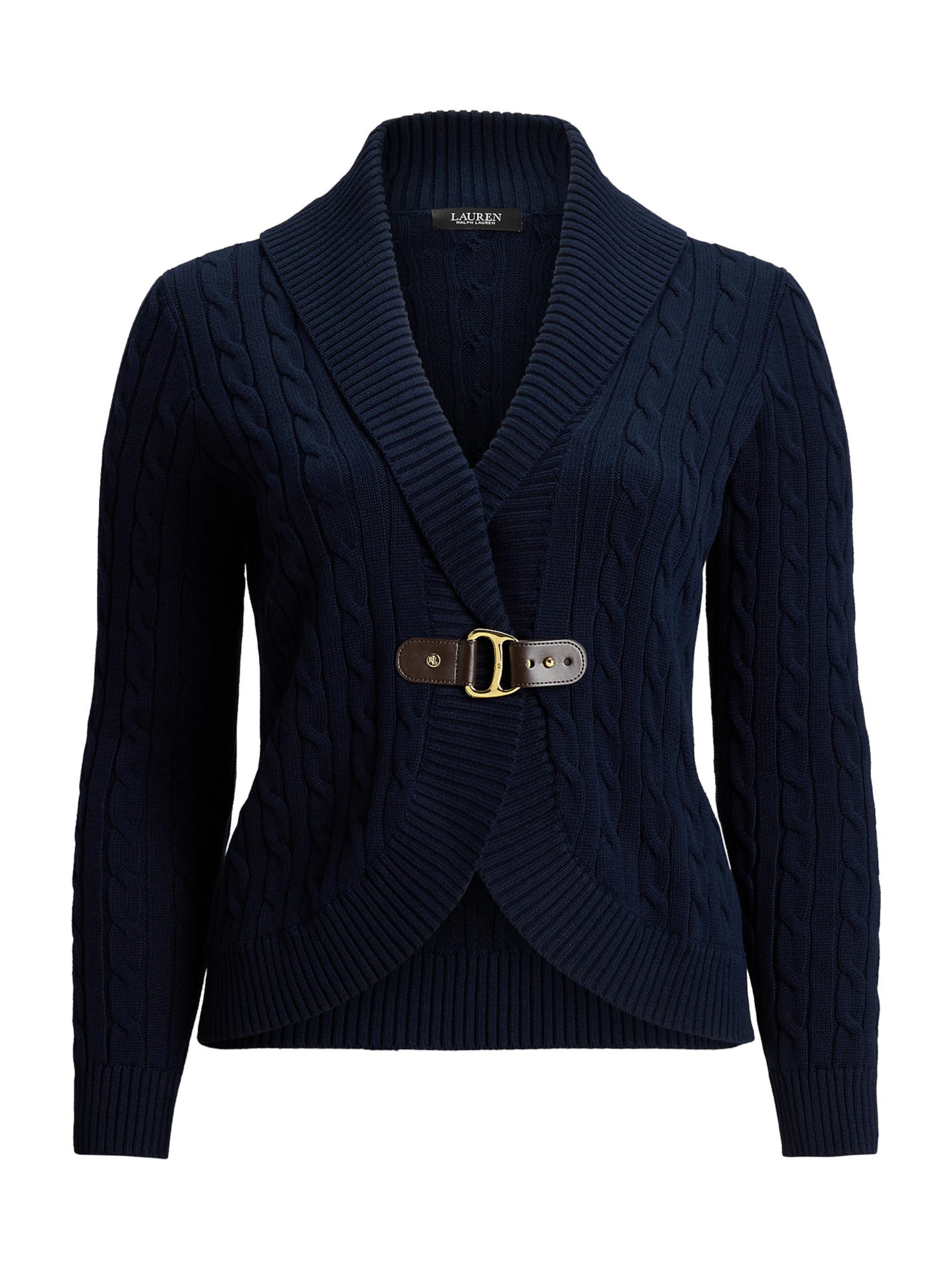 Lauren Ralph Lauren Plus Gebreid vest &#x27;TAYSIR&#x27; in Blauw: voorkant