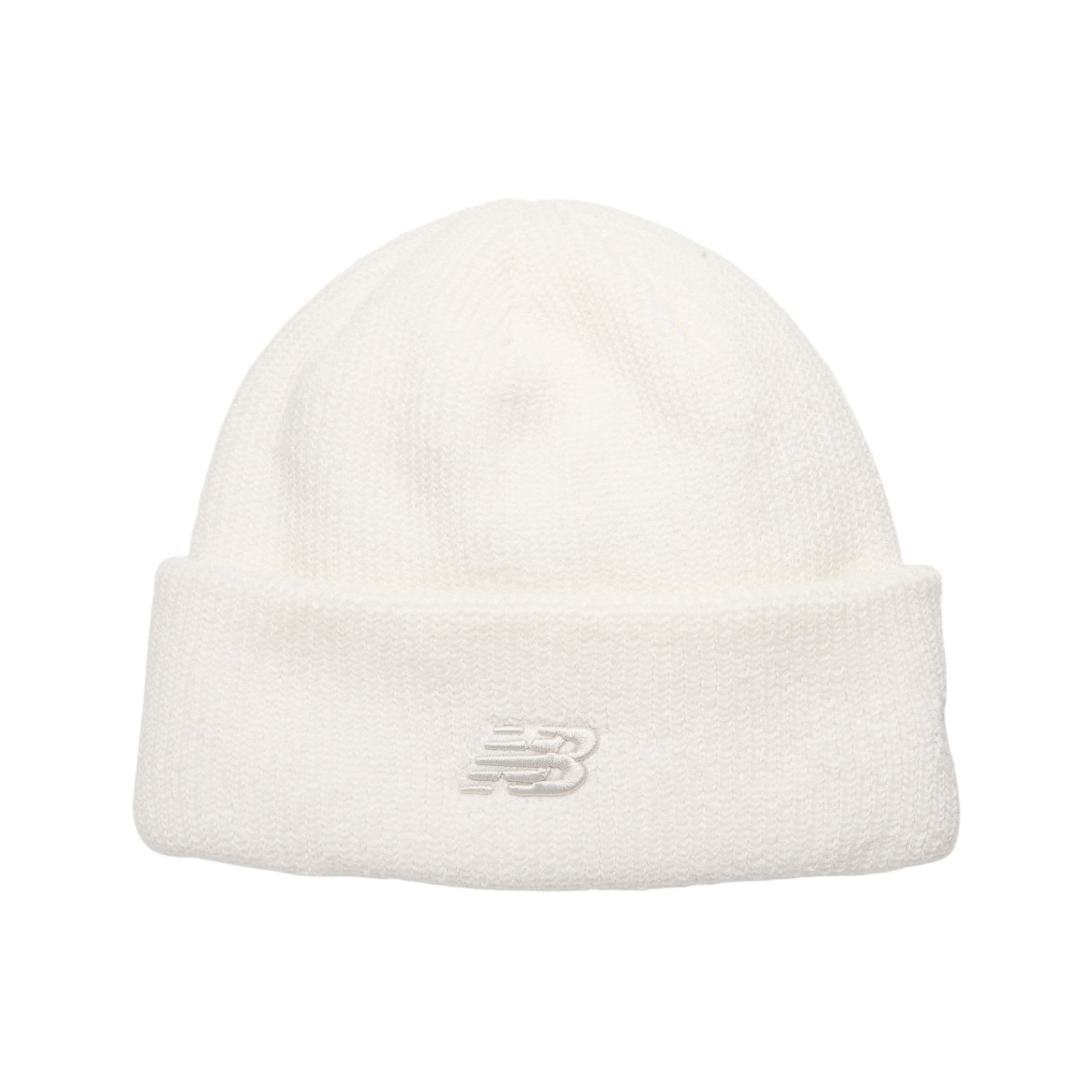 Berretto ''47 Cuff Knit Hat' di new balance in bianco: frontale