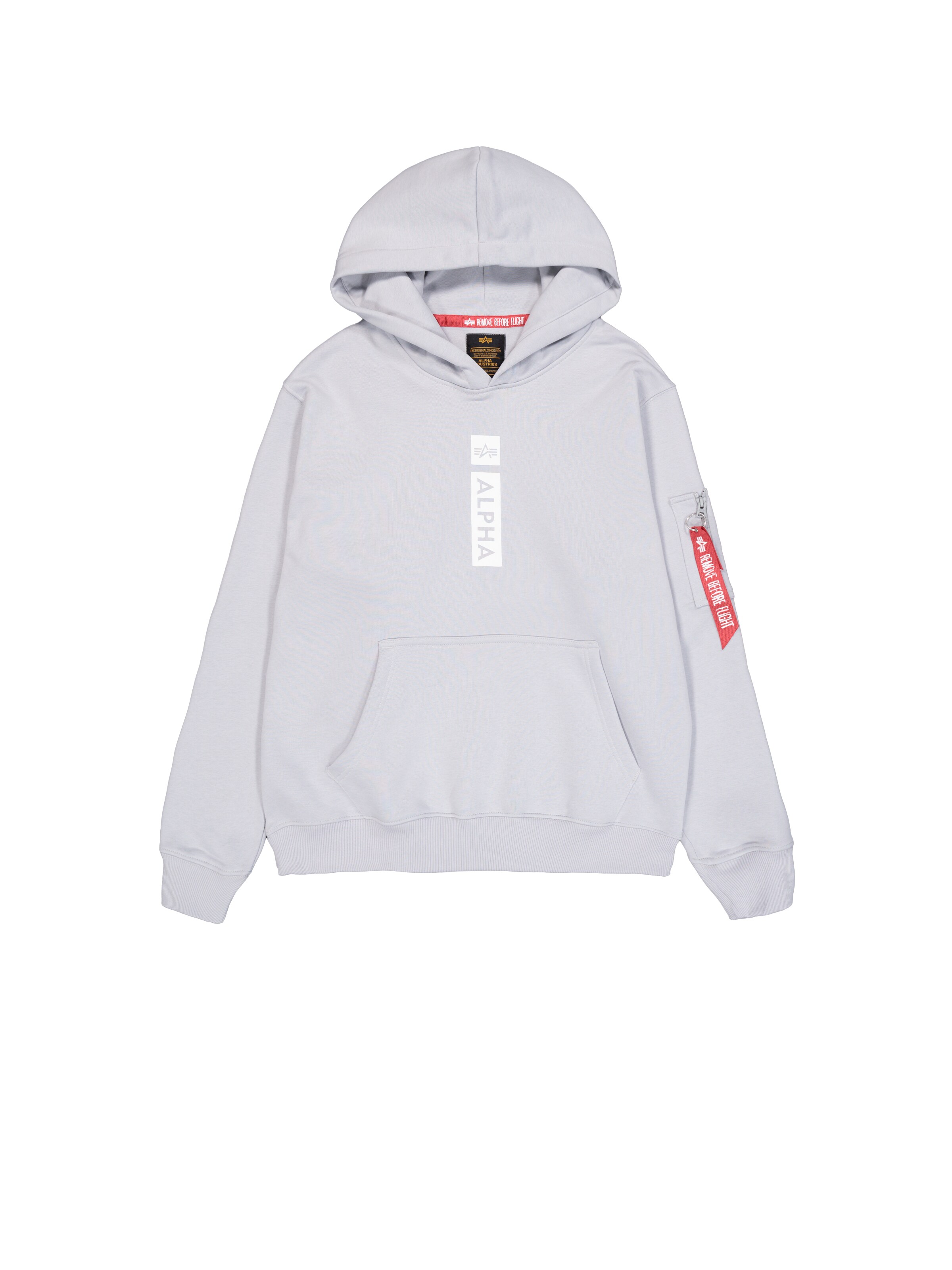 ALPHA INDUSTRIES Sweatshirt 'Alpha PP' in Grey: front