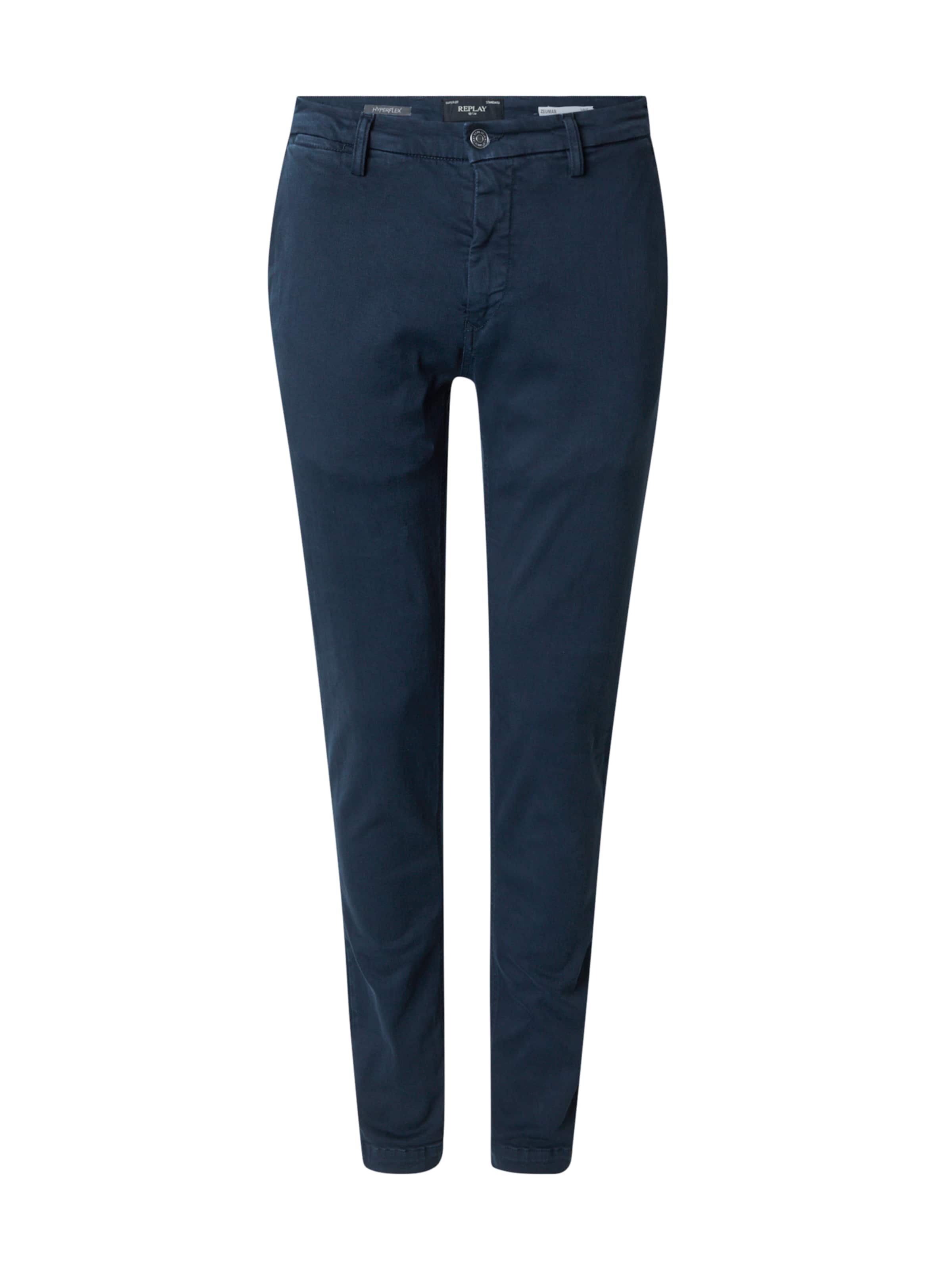 REPLAY Čino bikses 'Zeumar', krāsa - tumši zils, Preces skats