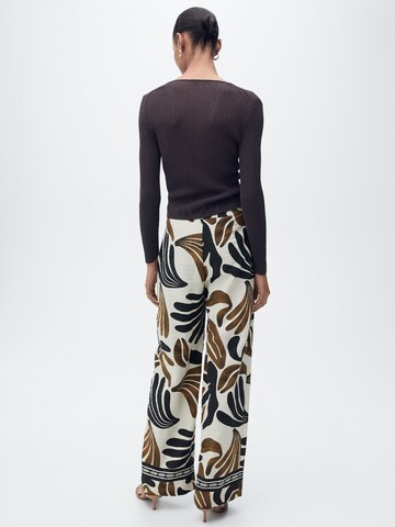 MANGO Loosefit Hose 'Karina' in Beige