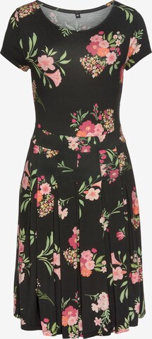 Robe d’été VIVANCE en noir : devant