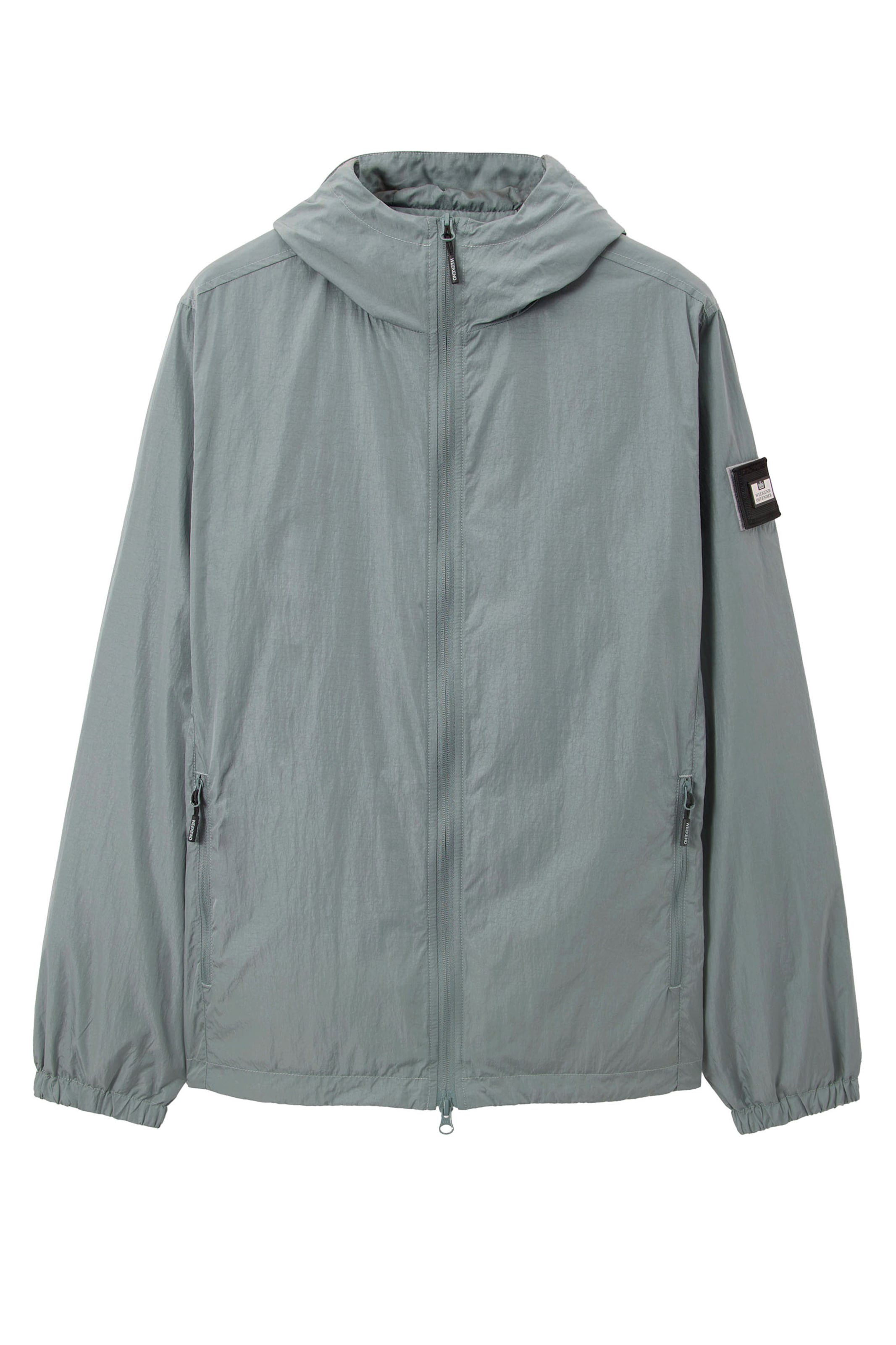 Weekend Offender Jacke 'TECHNICIAN FACE MASK' in Grau: Vorderseite