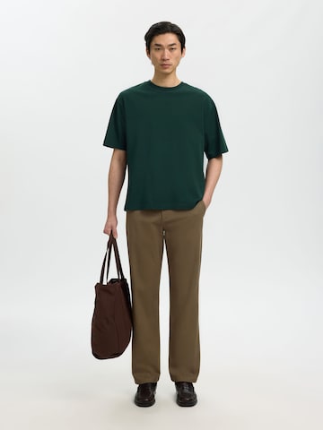 SELECTED - Camiseta en verde