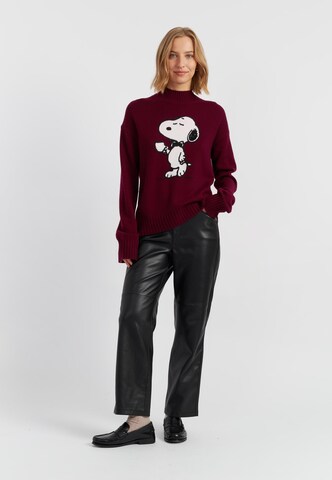 Chinti & Parker Svetr 'Tea Time Snoopy' – červená