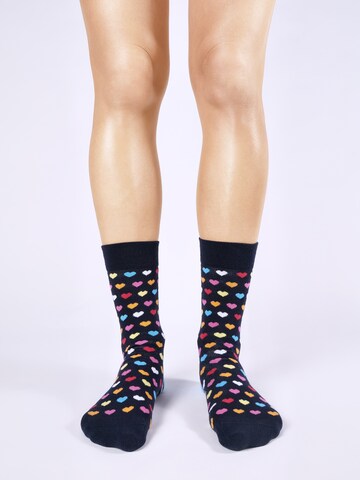 UNABUX Socks in Black: front