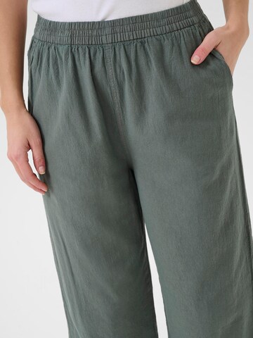 Kaffe Wide leg Pants 'KANaya' in Green